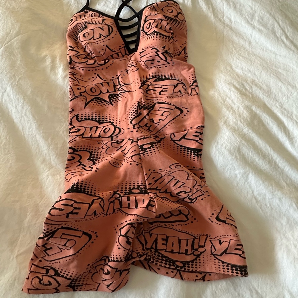 Brazilian scrunch butt Comic bodysuit